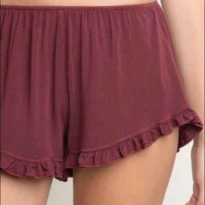 Maroon Brandy Melville Shorts